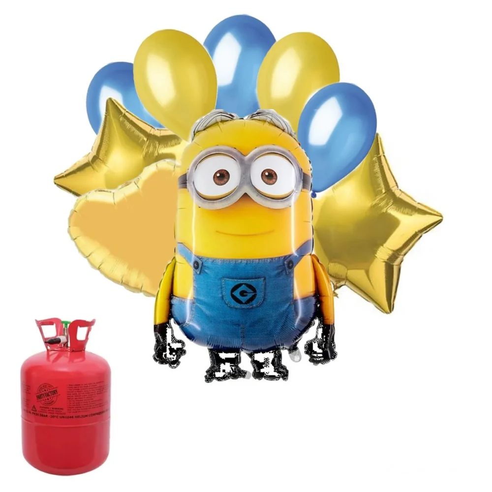 סט הליום ובלונים - מיניון