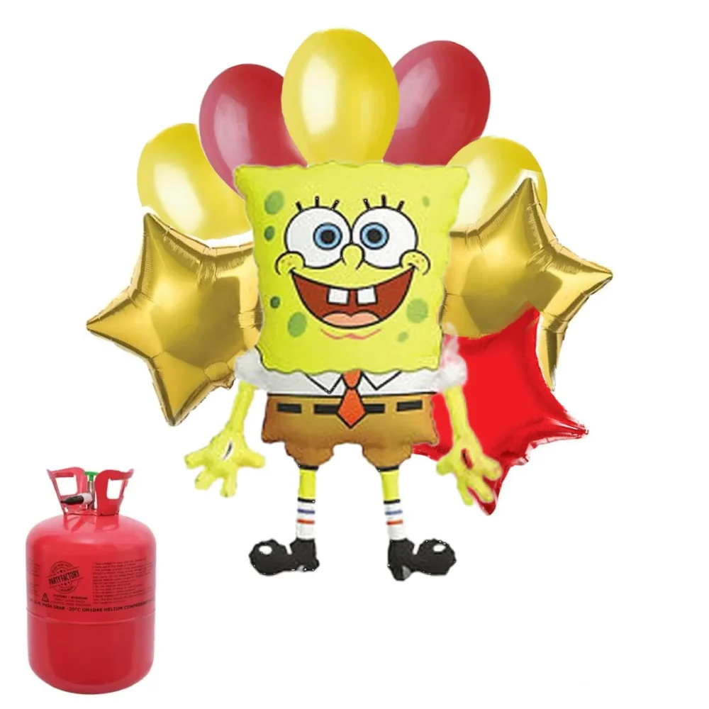 סט הליום ובלונים - בובספוג