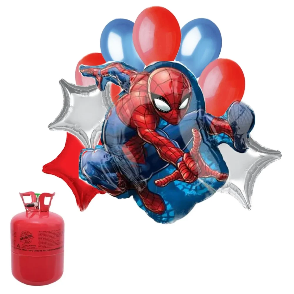 סט הליום ובלונים - ספיידרמן
