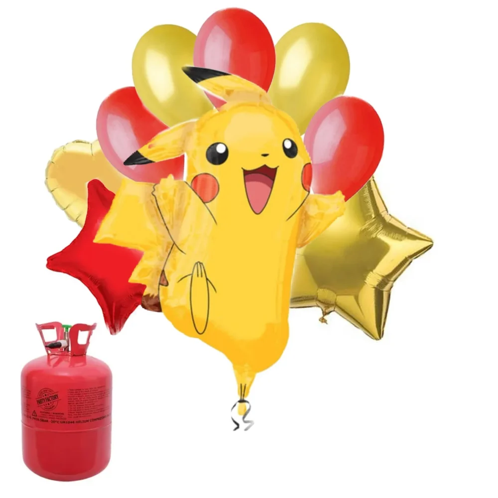 סט הליום ובלונים - פיקאצ׳ו