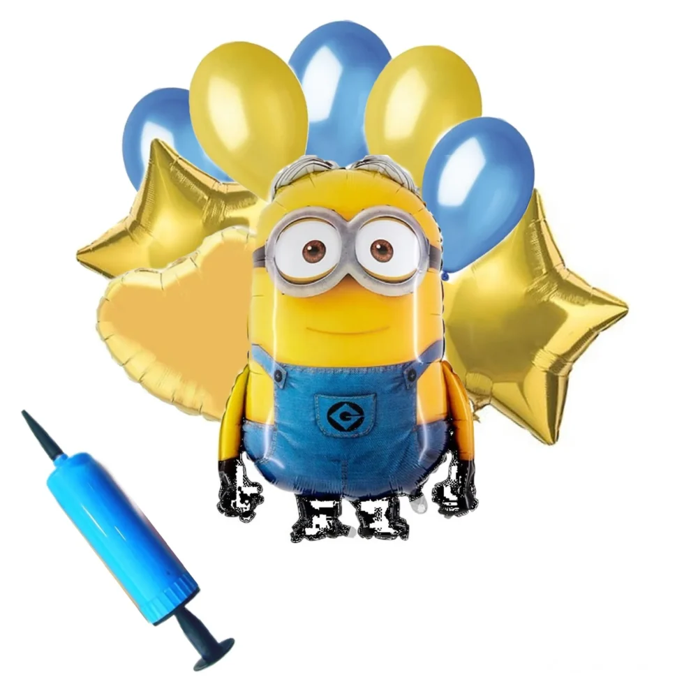 סט בלונים ומשאבה - מיניון