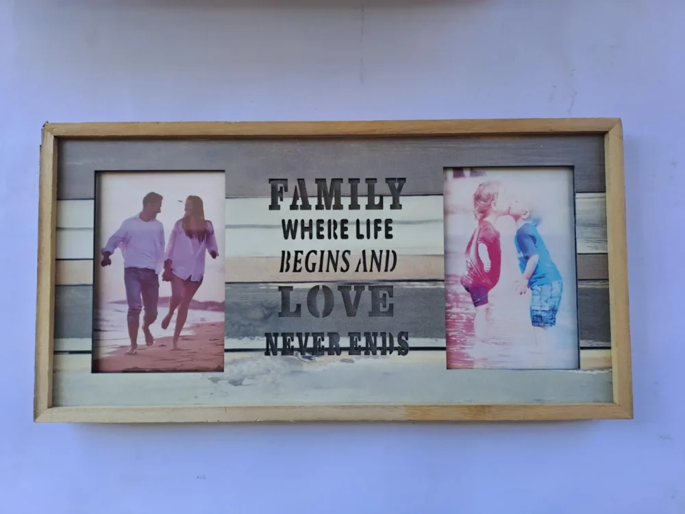 מסגרת מאירה כפולה / בלוק עץ מאיר -Family