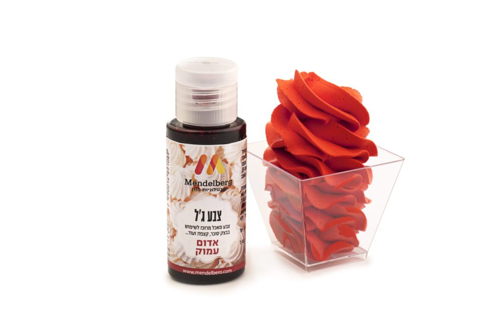 צבע מאכל ג'ל - אדום עמוק