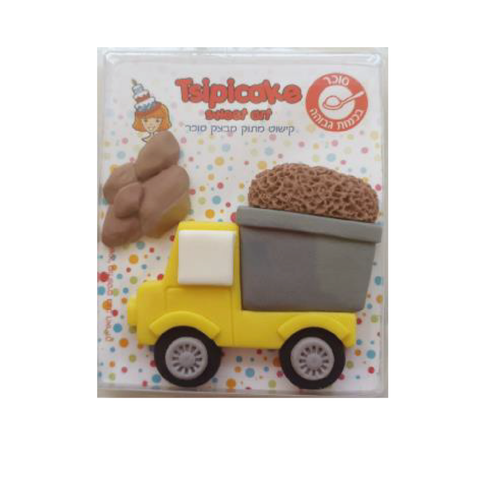 קישוט עוגה - משאית