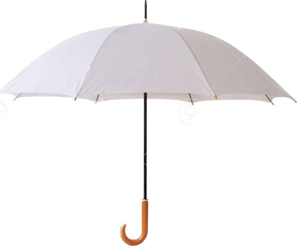 מטריה לבנה מתקפלת