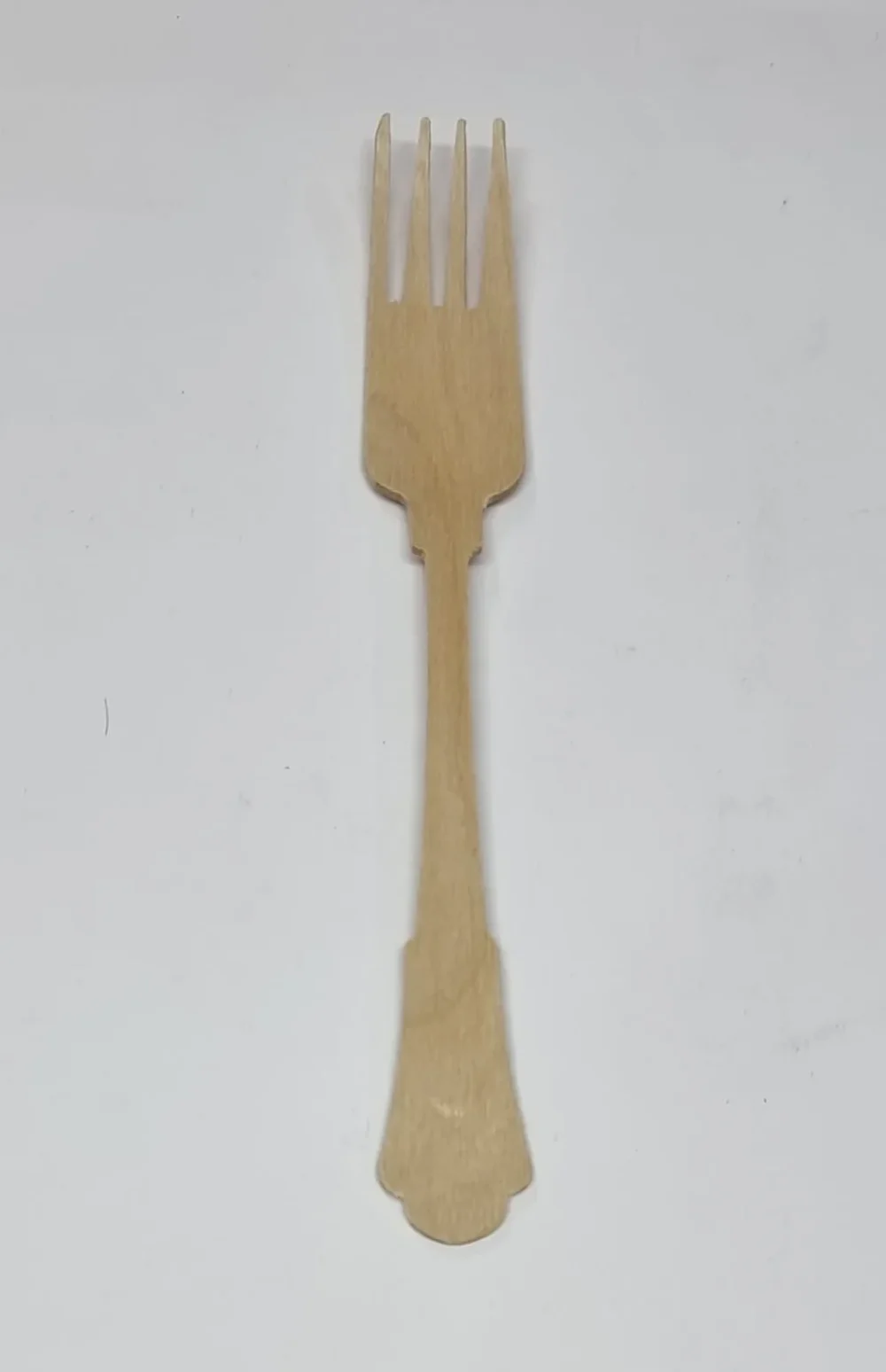 מזלג חד פעמי מעץ רויאל 20 ס"מ