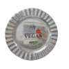 צלחת VEGAS שקוף נצנצים כסף  – 28 ס”מ
