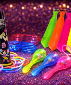 ✨ סט זוהרים מושלם למסיבה מטורפת | חבילת ענק 204 פריטים ✨