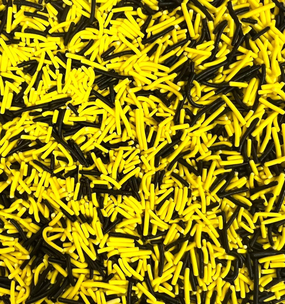 אטריות לקישוט צהוב שחור - 70 גרם