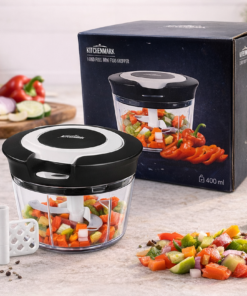 קוצץ ירקות ידני רב־תכליתי עם 3 להבים