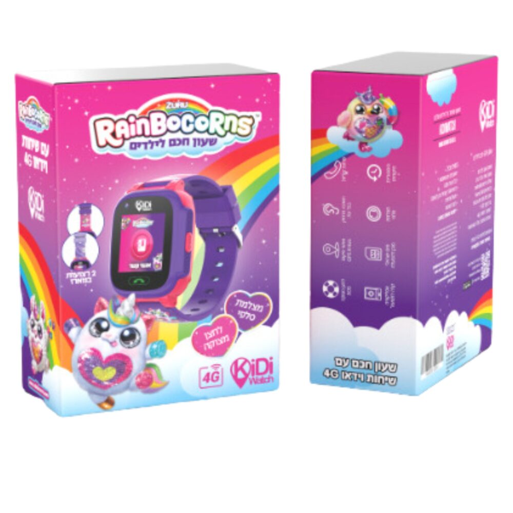 שעון חכם לילדים KidiWatch Friends Rainbocorns 4G