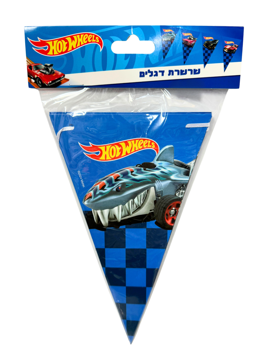 מכוניות Hot Wheels - שרשרת באנר לתליה לעיצוב וקישוט האירוע