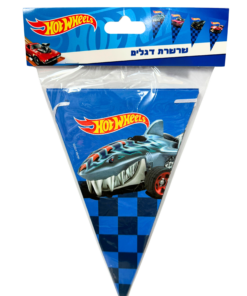 מכוניות Hot Wheels – שרשרת באנר לתליה לעיצוב וקישוט האירוע