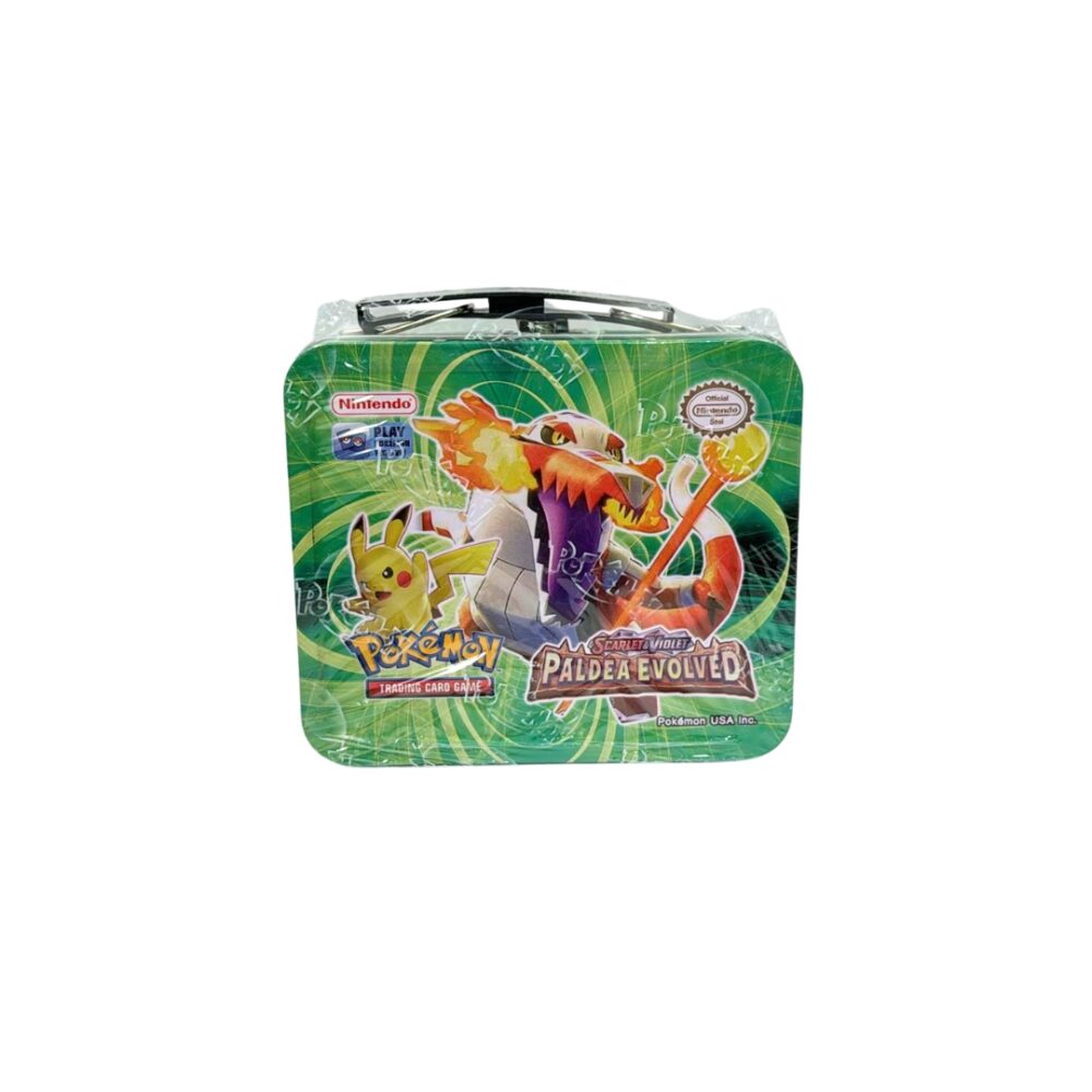 קלפי פוקימון בתיבת פח - 120 קלפים