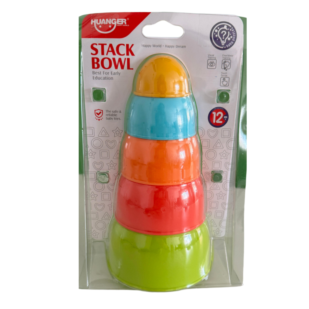 מגדל כוסות צבעוניות - 5 חלקים