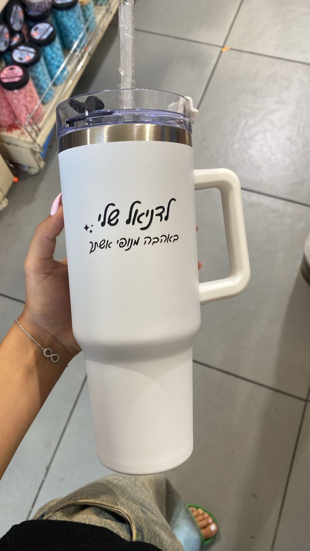 Alternative view of סטנלי קאפ! הלהיט החדש! - כוס תרמית ענקית עם קשית - אפור עכבר