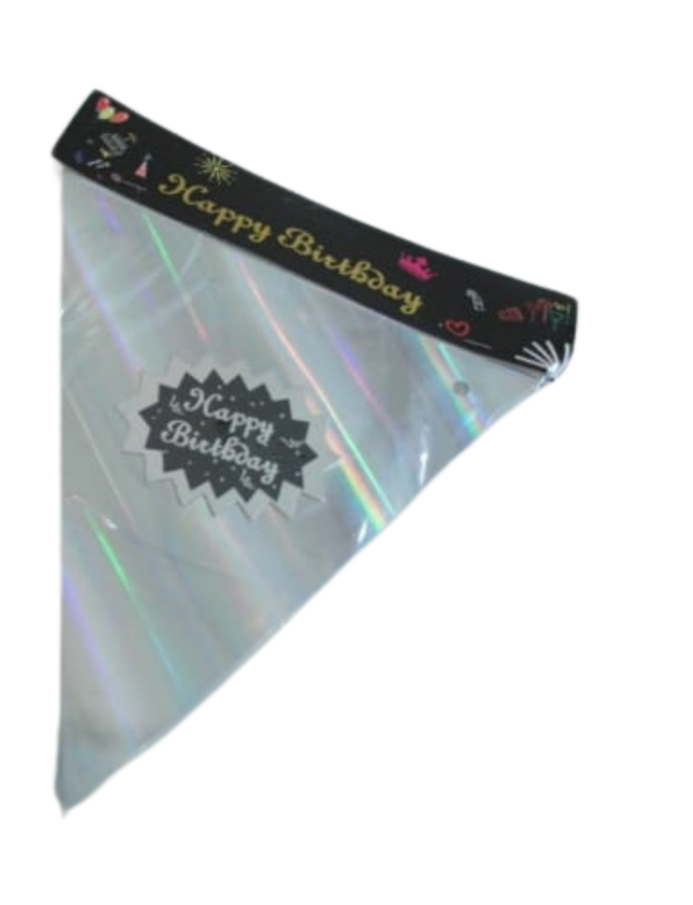 שרשרת באנר צבע כסף לתלייה לעיצוב וקישוט האירוע