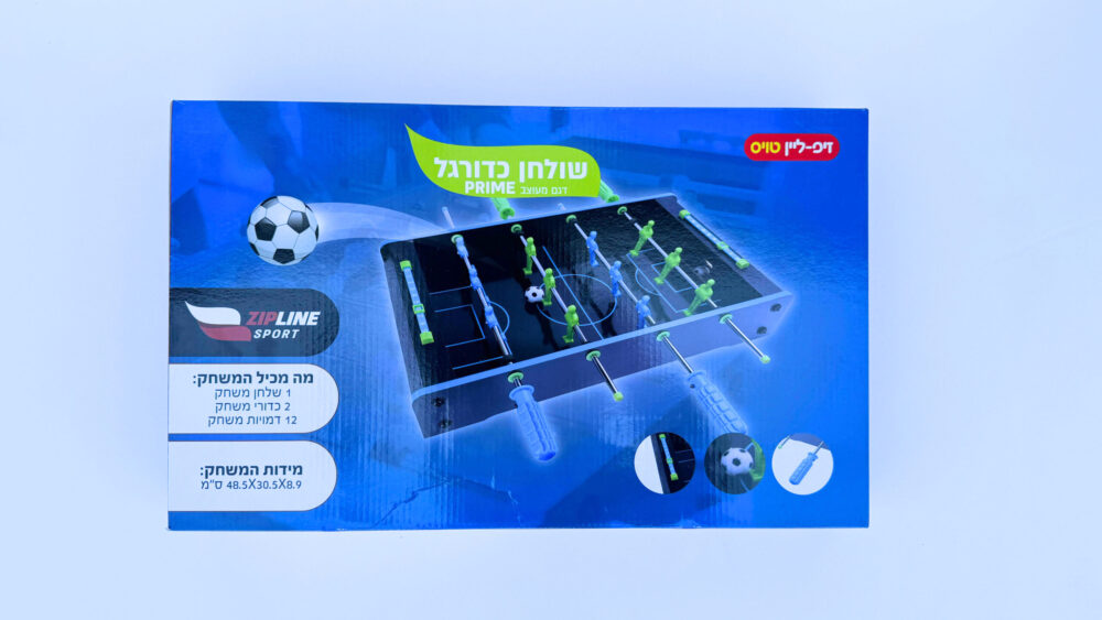 כדורגל שולחני - שולחן כדורגל לילדים 12 שחקנים - ידיות אחיזה שאינן מחליקות