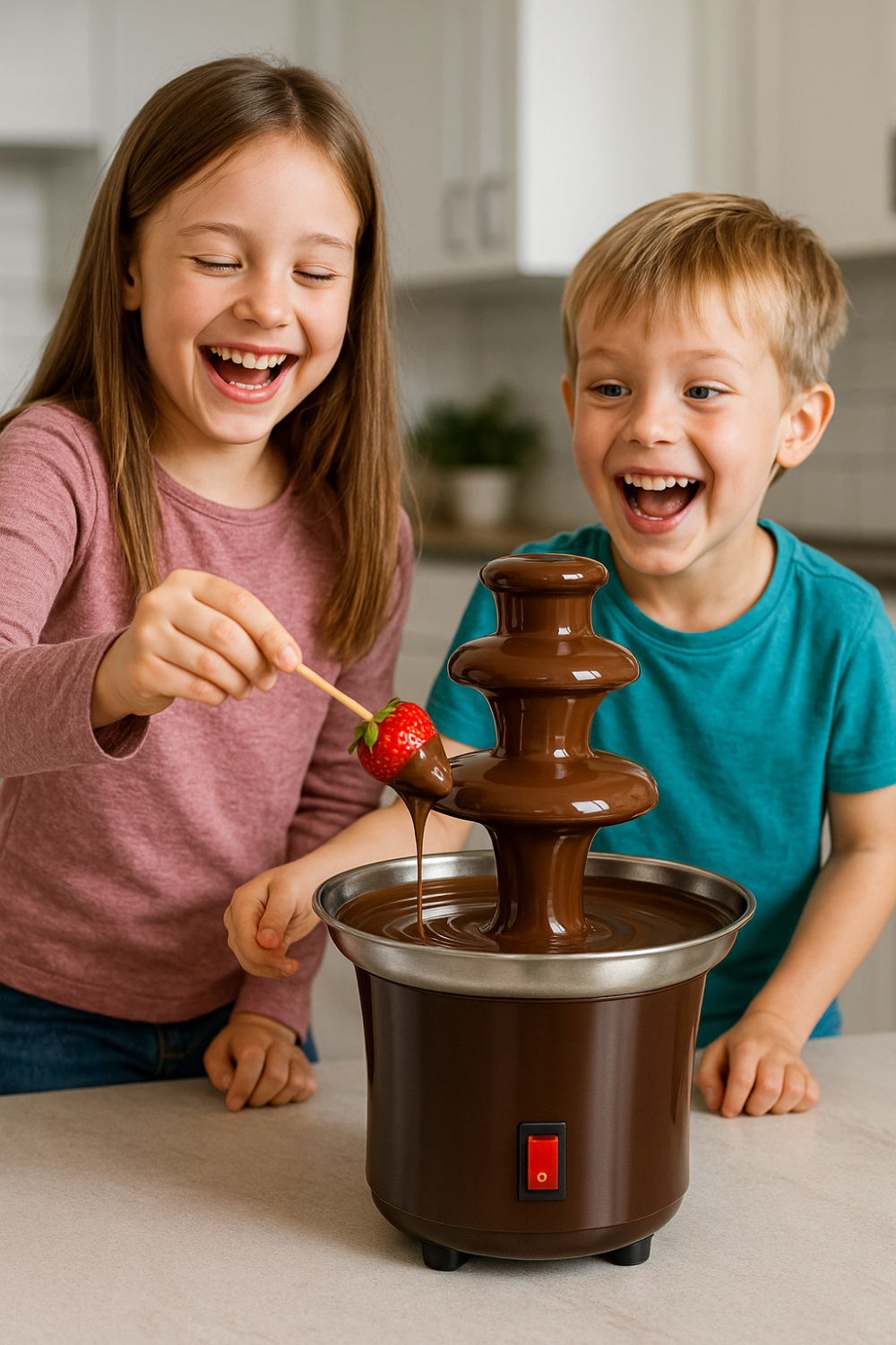 Alternative view of מפל שוקולד מזרקת שוקולד 3 קומות מתוקה במיוחד!