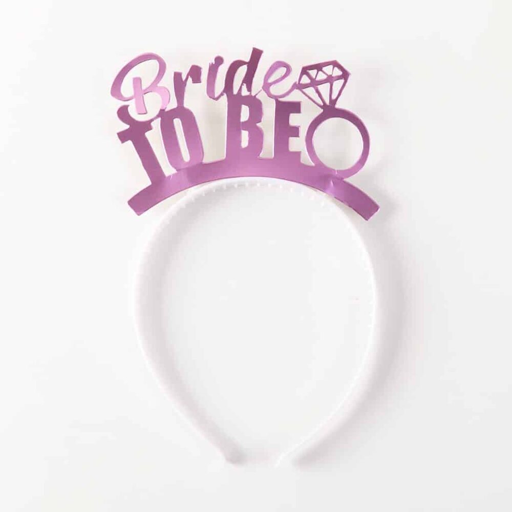 קשת למסיבת רווקות - Bride to be צבע ורוד