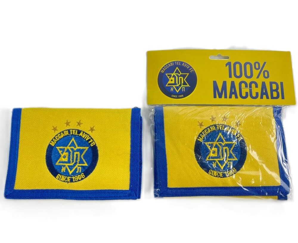 ארנק עם רקמת סמל הקבוצה - מכבי תל אביב