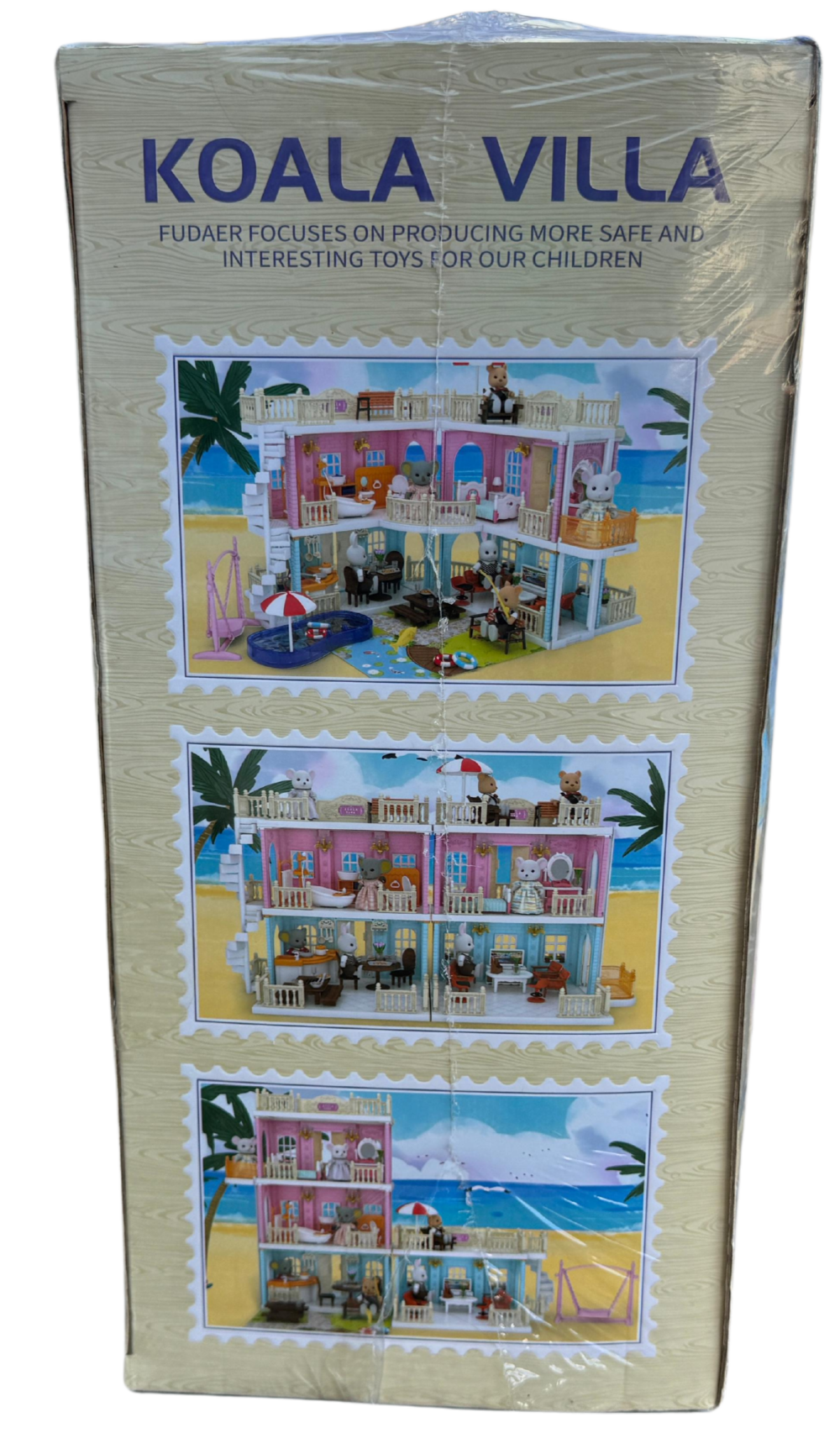 Alternative view of בית בובות חזק מעץ איכותי כולל אבירים מבית KOALA