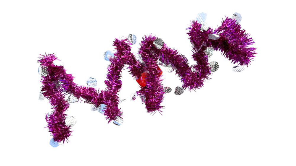 גרילנדה לעיצוב וקישוט הסוכה צבע ורוד כסף בעיטורי עיגולים