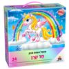 פאזל רצפה ענק ואיכותי – חד קרן קשת בענן 24 חלקים