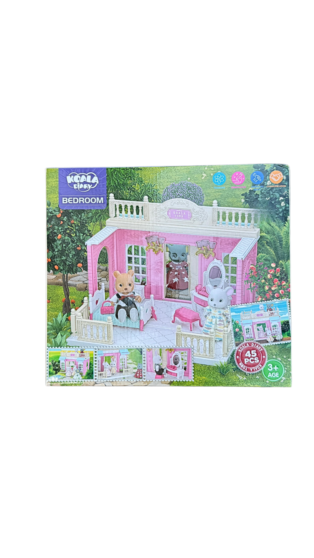 Alternative view of בית בובות KOALA - חדר שינה ורוד ומדליק