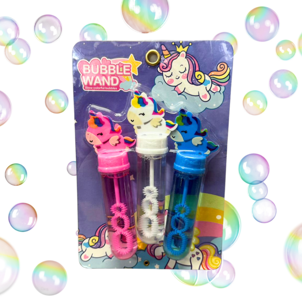 בועות סבון יוניקורן חד קרן מארז 3 יח'