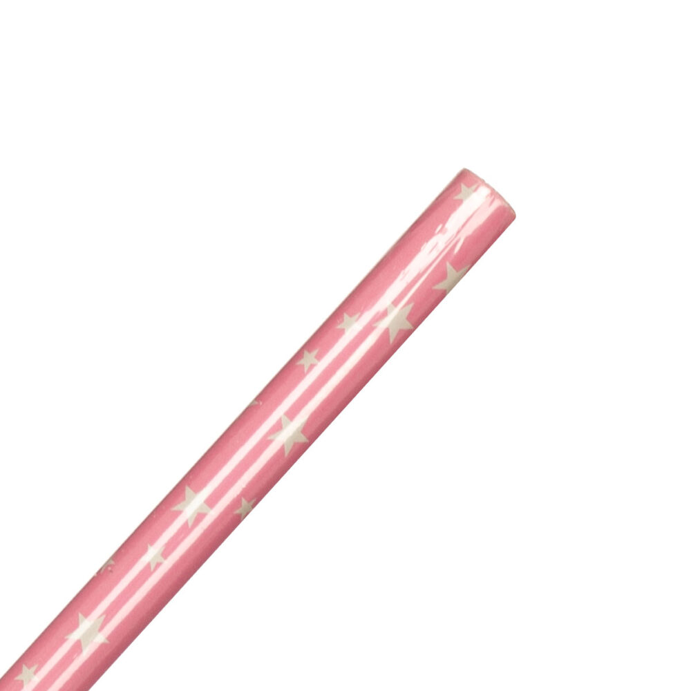 נייר עטיפה יוקרתי למתנות ורוד עם כוכבים