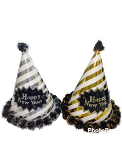 מארז 12 יח' כובעים HAPPY NEW YEAR איכותיים