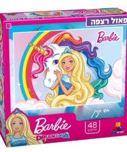פאזל רצפה ענק – ברבי חד קרן – 48 חלקים