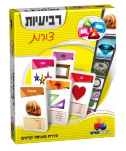 משחק קלפים רביעיות תחרותי ומהנה בנושא צורות