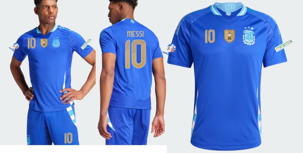 חליפת כדורגל ארגנטינה לילדים - מסי 10 - מידה 10