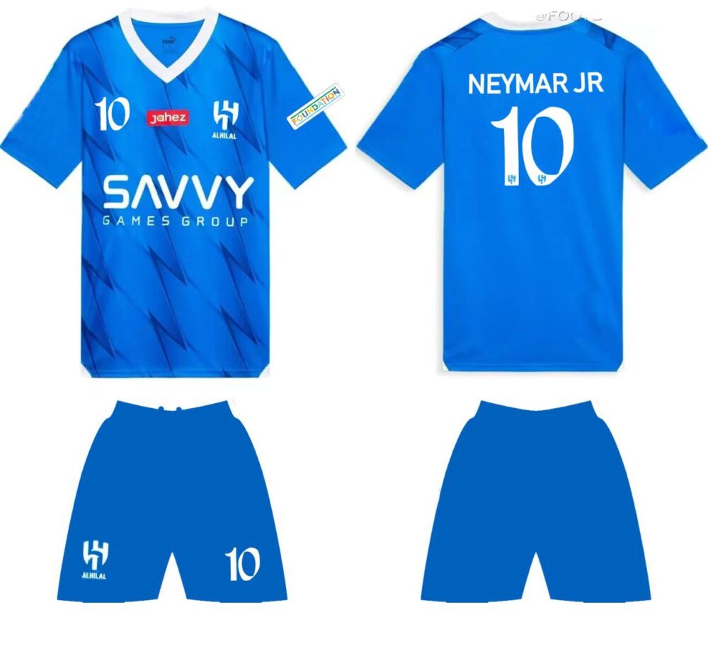 חליפת כדורגל אל-הילאל לילדים - ניימאר ג'וניור 10 - מידה 10