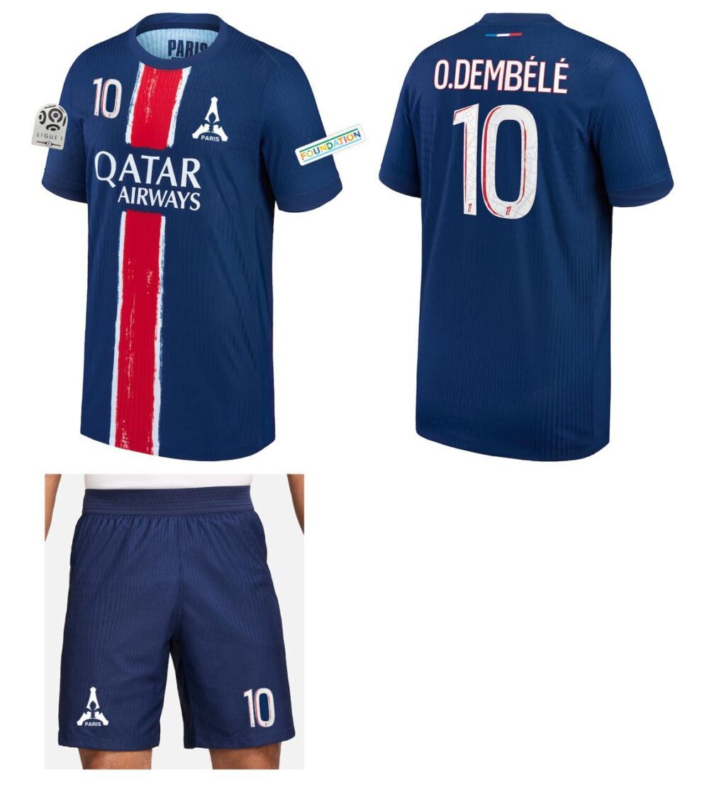 חליפת כדורגל פ.ס.ז' לילדים - עוסמאן דמבלה 10 - מידה 10