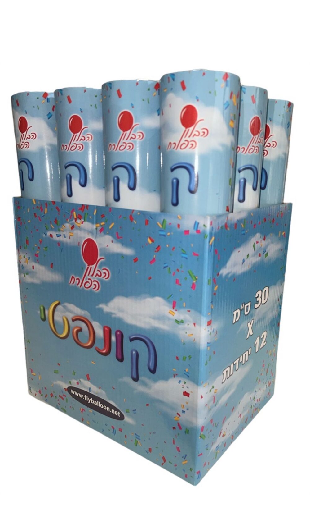 קונפטי 50 ס"מ צבעוני