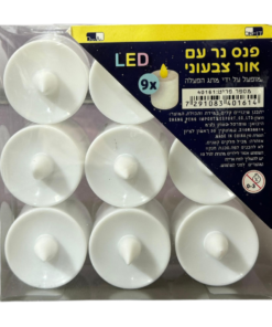 פנס נר עם אור צבעוני