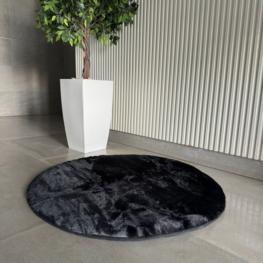 שטיח פרווה עגול מבית "שאגי" 100 cm