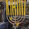 נרות חנוכה צהובים