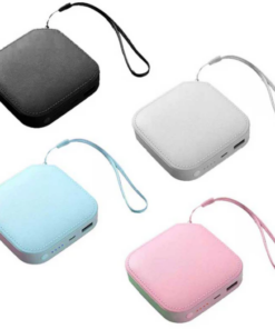 מטען נייד 5000mAh דמוי עור
