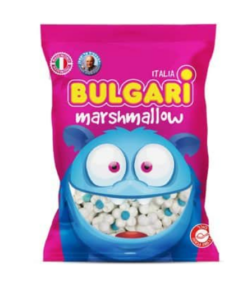 מרשמלו BULGARI פרחים כחול לבן