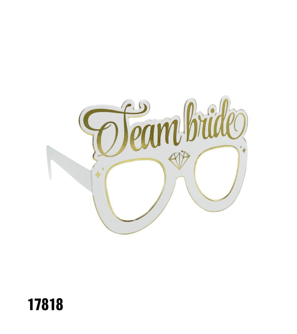 חב' 6 משקפי Team Bride מנייר