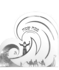12 יח' מפיות בצורת קריעת ים סוף – כסף