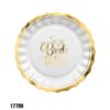 חב' 10 יח צלחות Bride to be זהב 10"