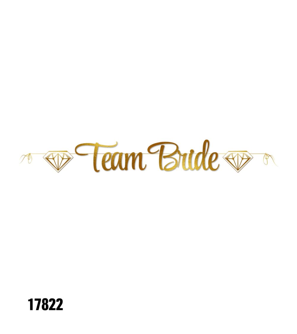 שרשרת אותיות לתלייה Team Bride