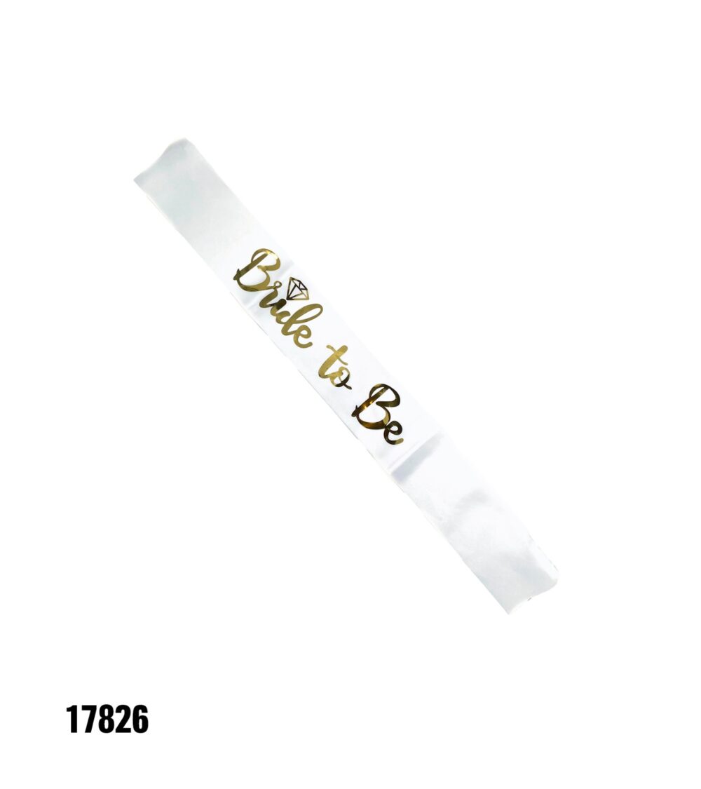 סרט גוף Bride to be כיתוב זהב