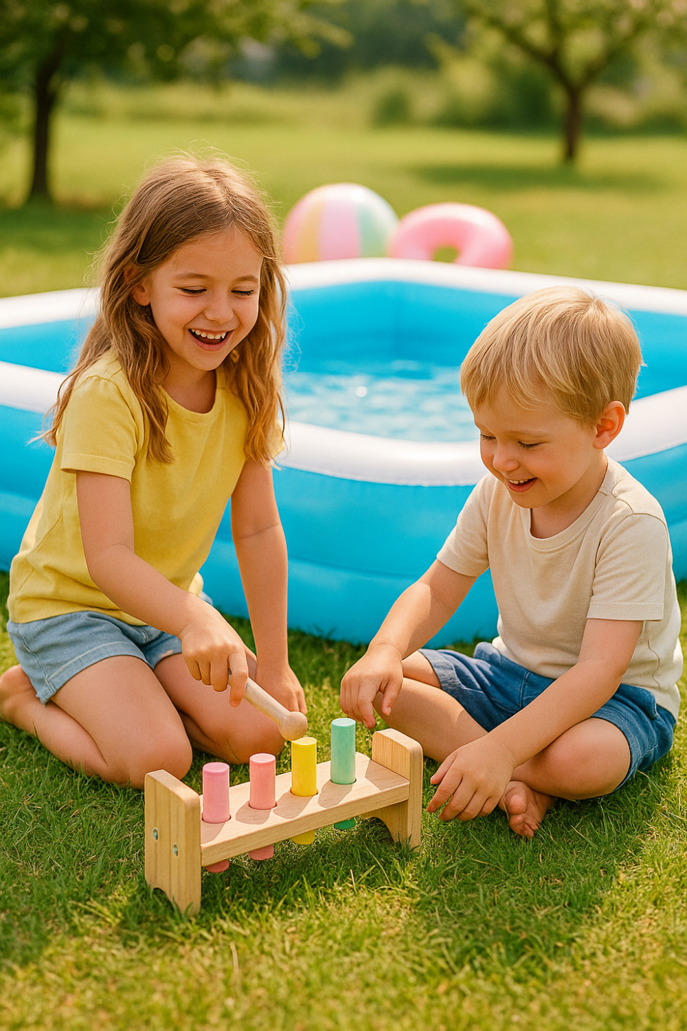 Alternative view of בריכת קיץ מלבנית מתנפחת – 155×108×46 ס"מ | מושלמת לילדים ולמרפסת