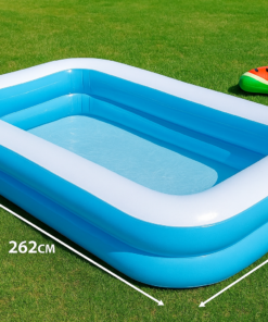 בריכה מתנפחת ענקית – 262×175×50 ס"מ | תכלת מרענן למשפחות